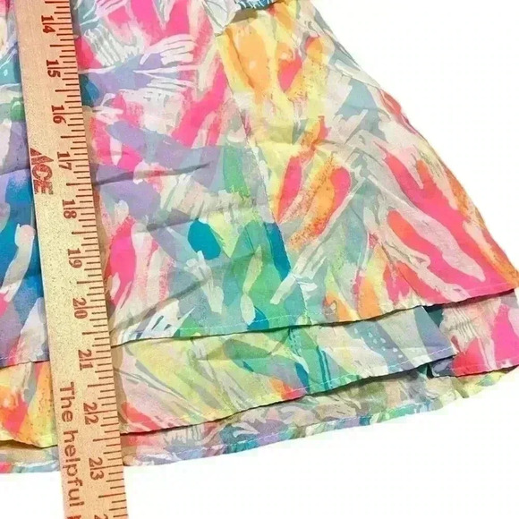 Lilly Pulitzer Bellamie Blouse Size Small Multi Sparkling Sands Cold Shoulder - Picture 5 of 5